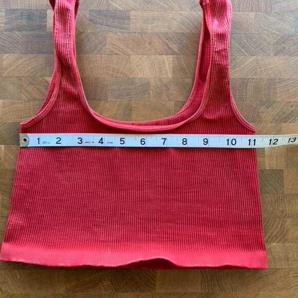 Free People Crop Tank - Bright Red Orange M/L - Picture 5 of 5
